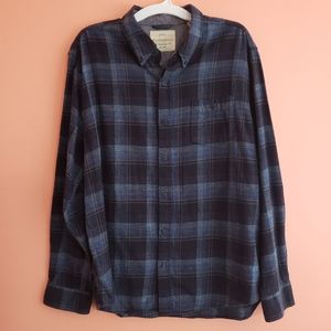 WEATHERPROOF Men's Blue Flannel Shirt